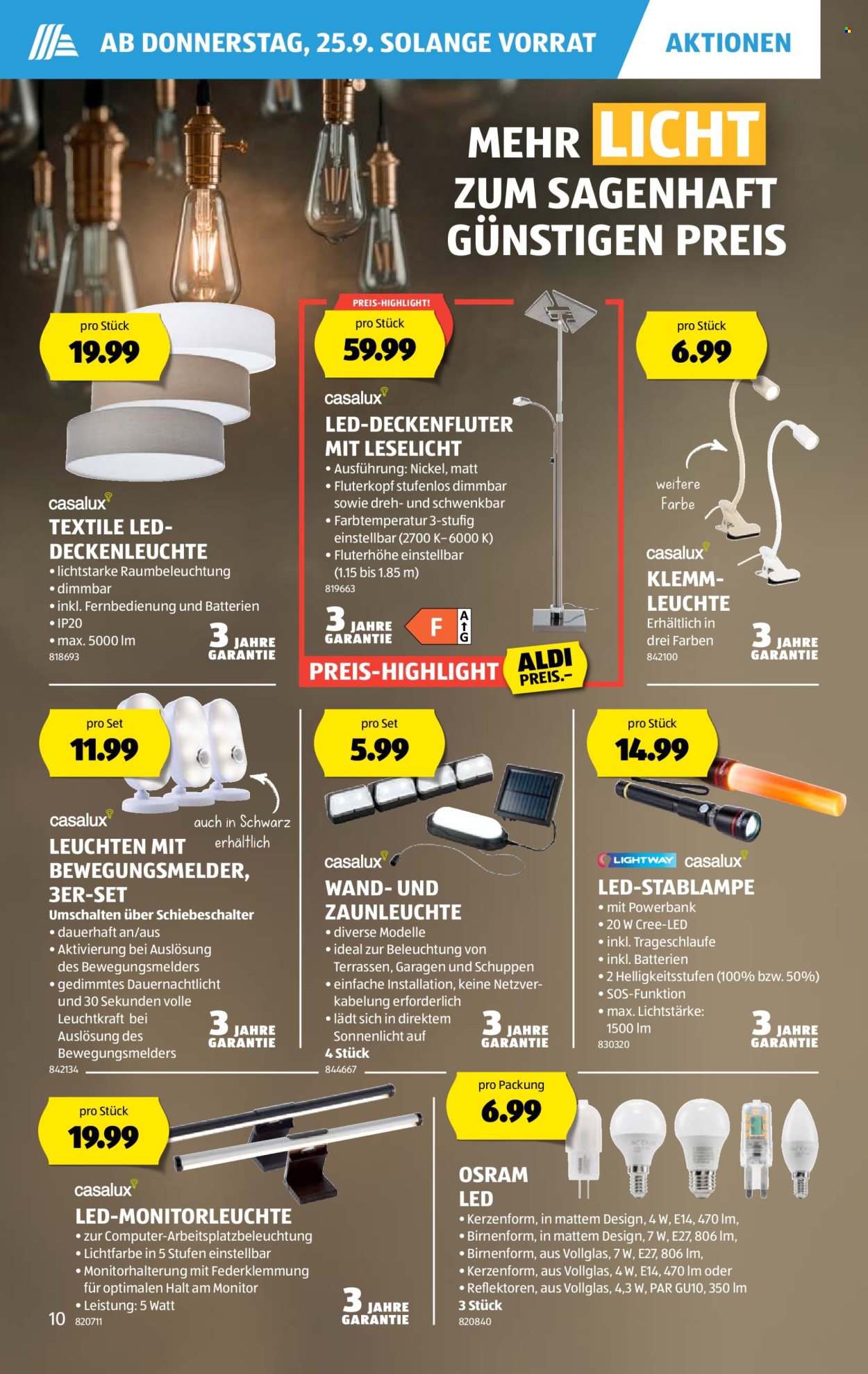 Volantino Aldi - 25.9.2025 - 1.10.2025. Pagina 10