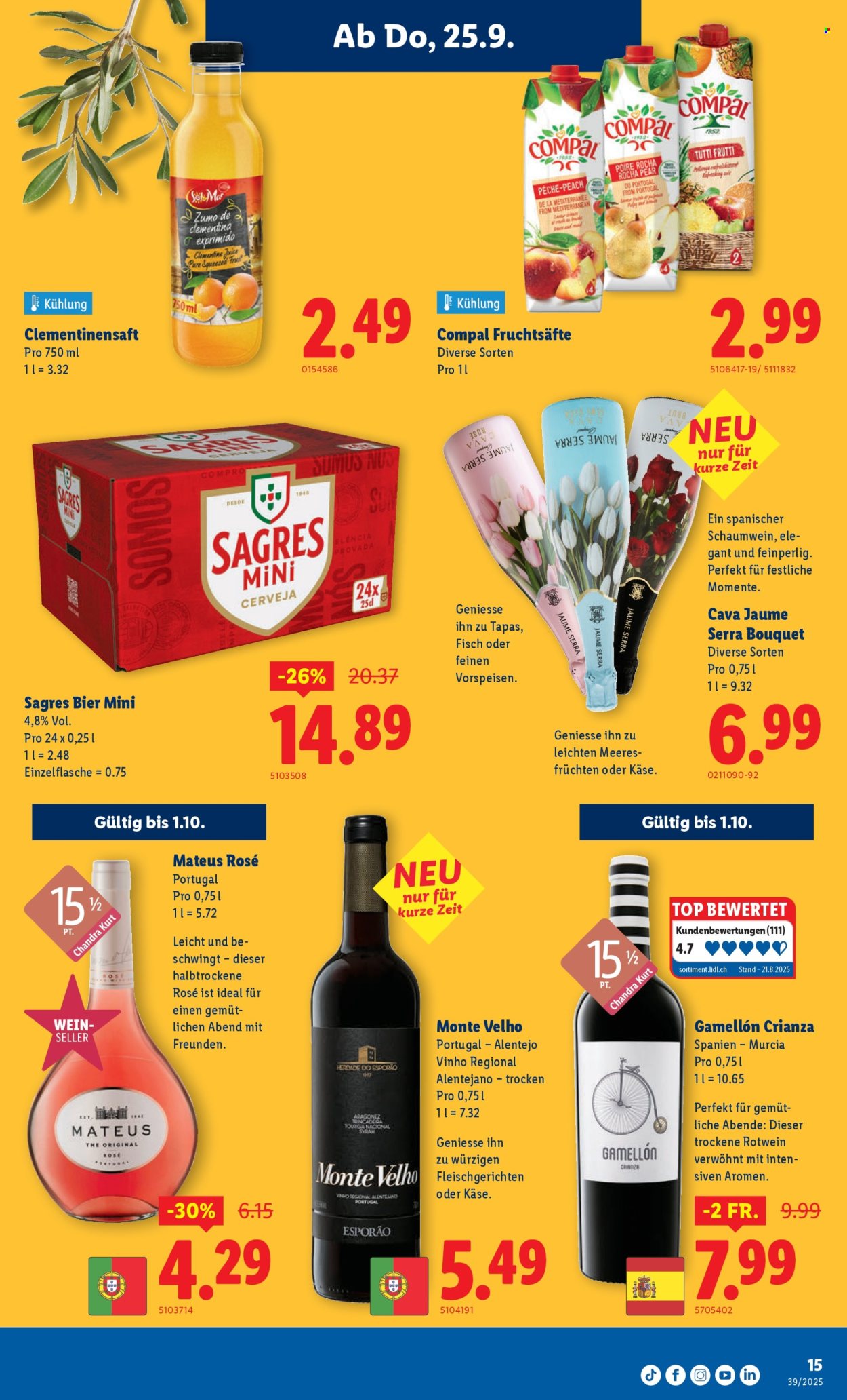 Volantino Lidl - 25.9.2025 - 1.10.2025. Pagina 15