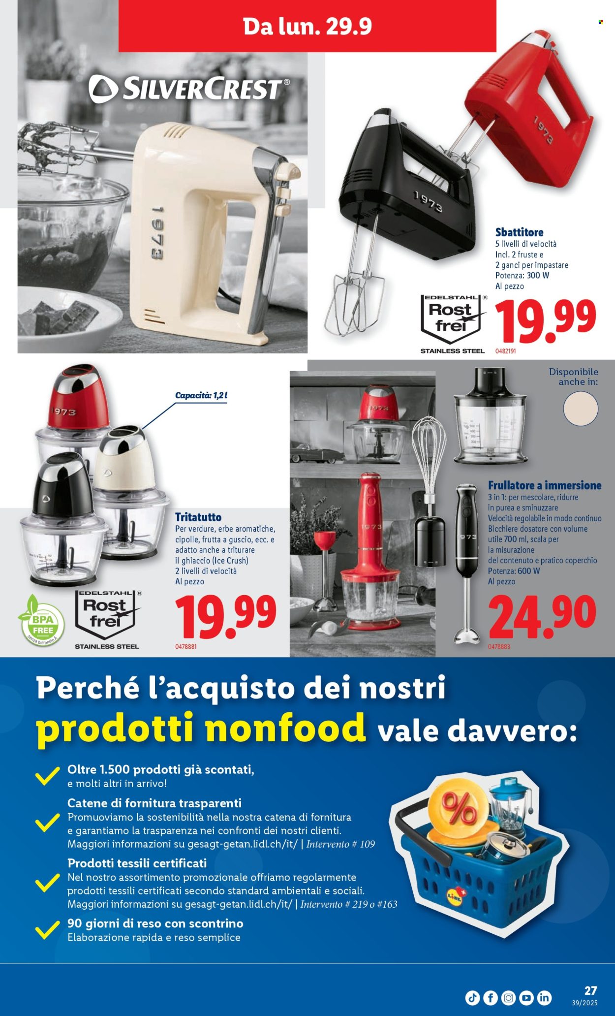 Volantino Lidl - 25.9.2025 - 1.10.2025. Pagina 27