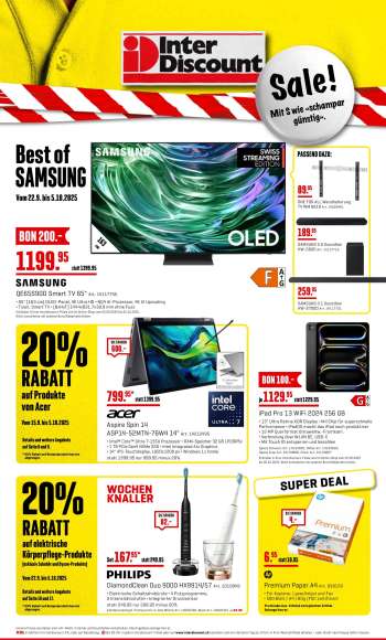 Catalogue Interdiscount - 22.9.2025 - 5.10.2025.