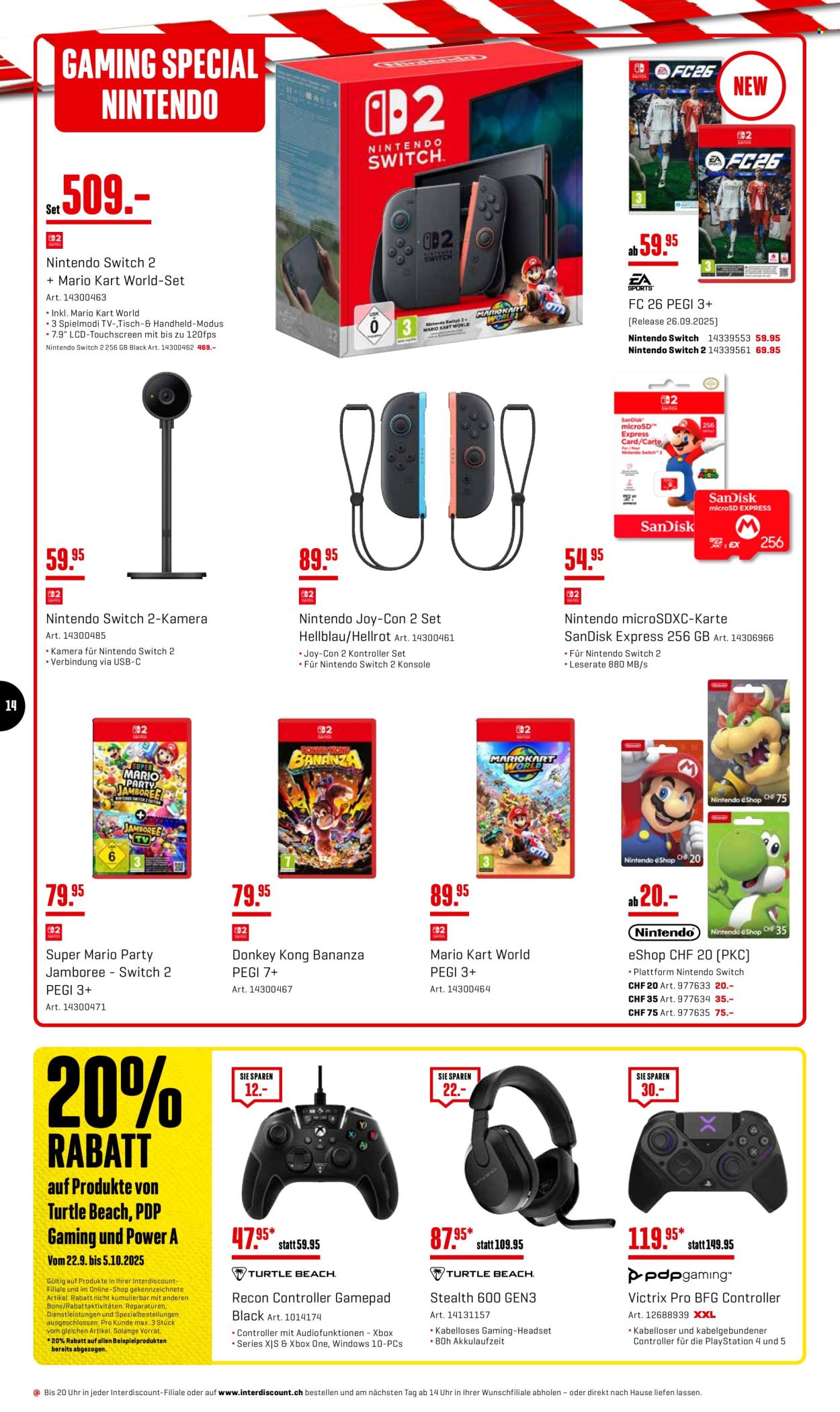 Prospekt Interdiscount - 22.9.2025 - 5.10.2025. Seite 14