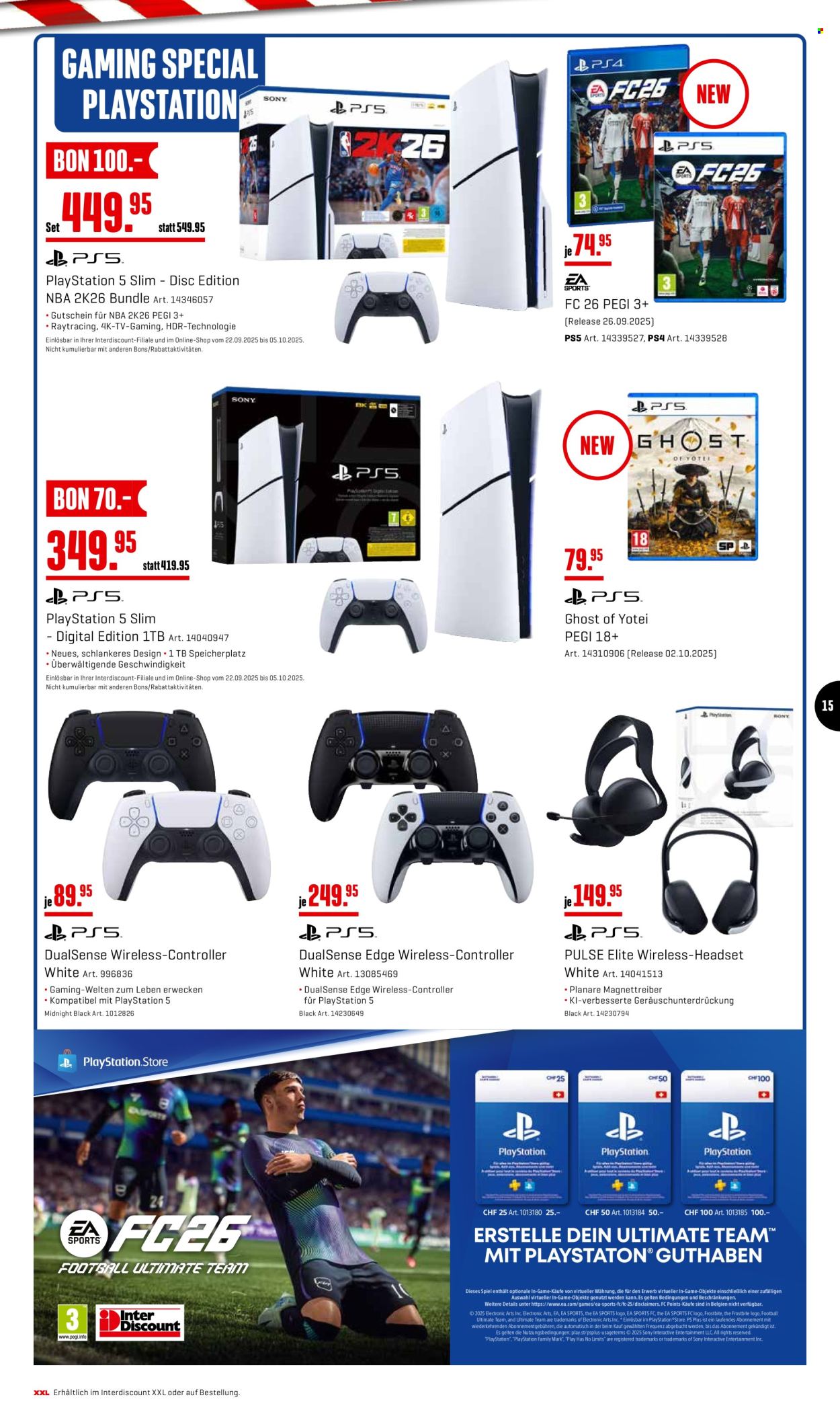 Prospekt Interdiscount - 22.9.2025 - 5.10.2025. Seite 15