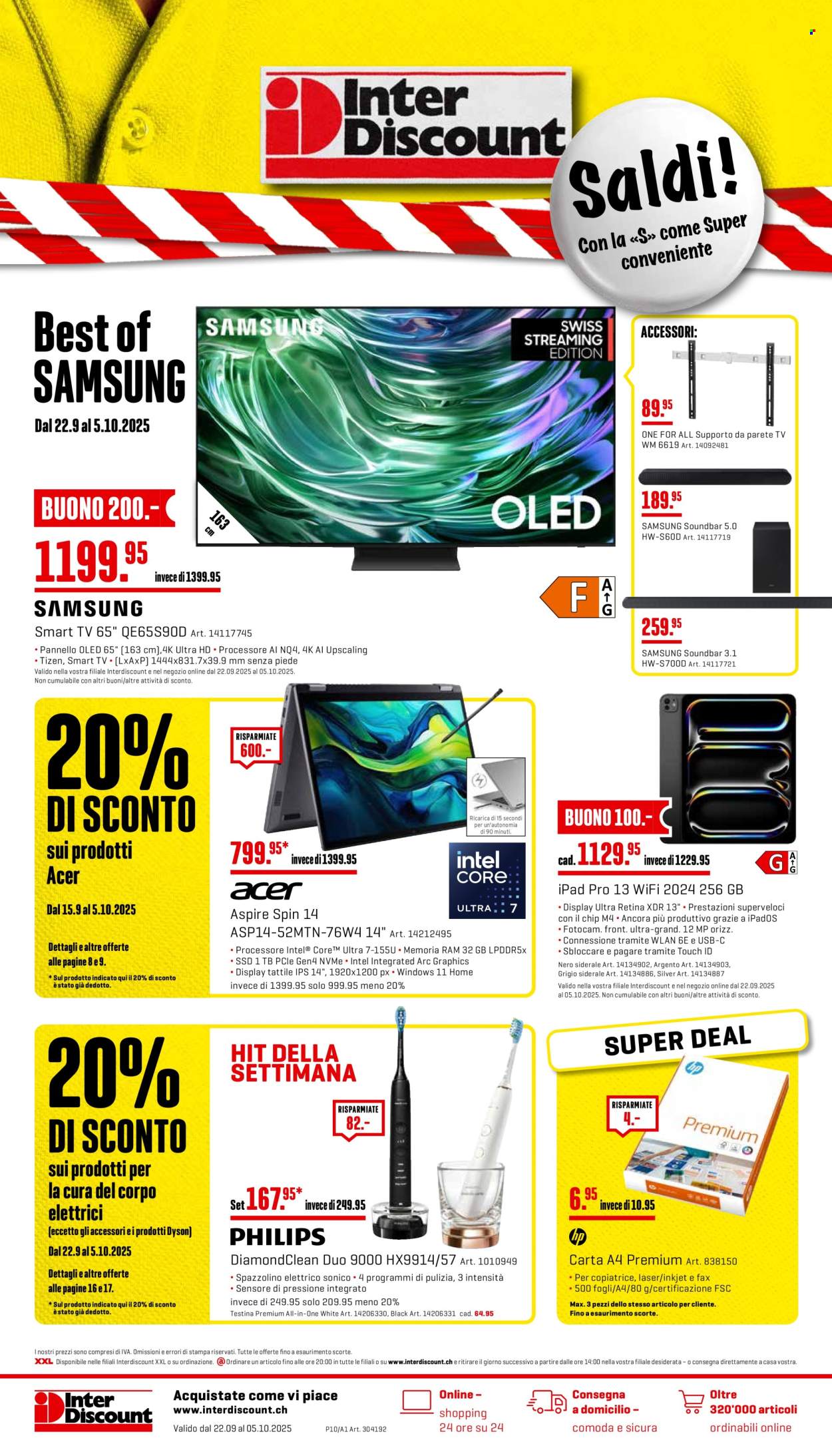 Catalogue Interdiscount - 22.9.2025 - 5.10.2025. Page 1