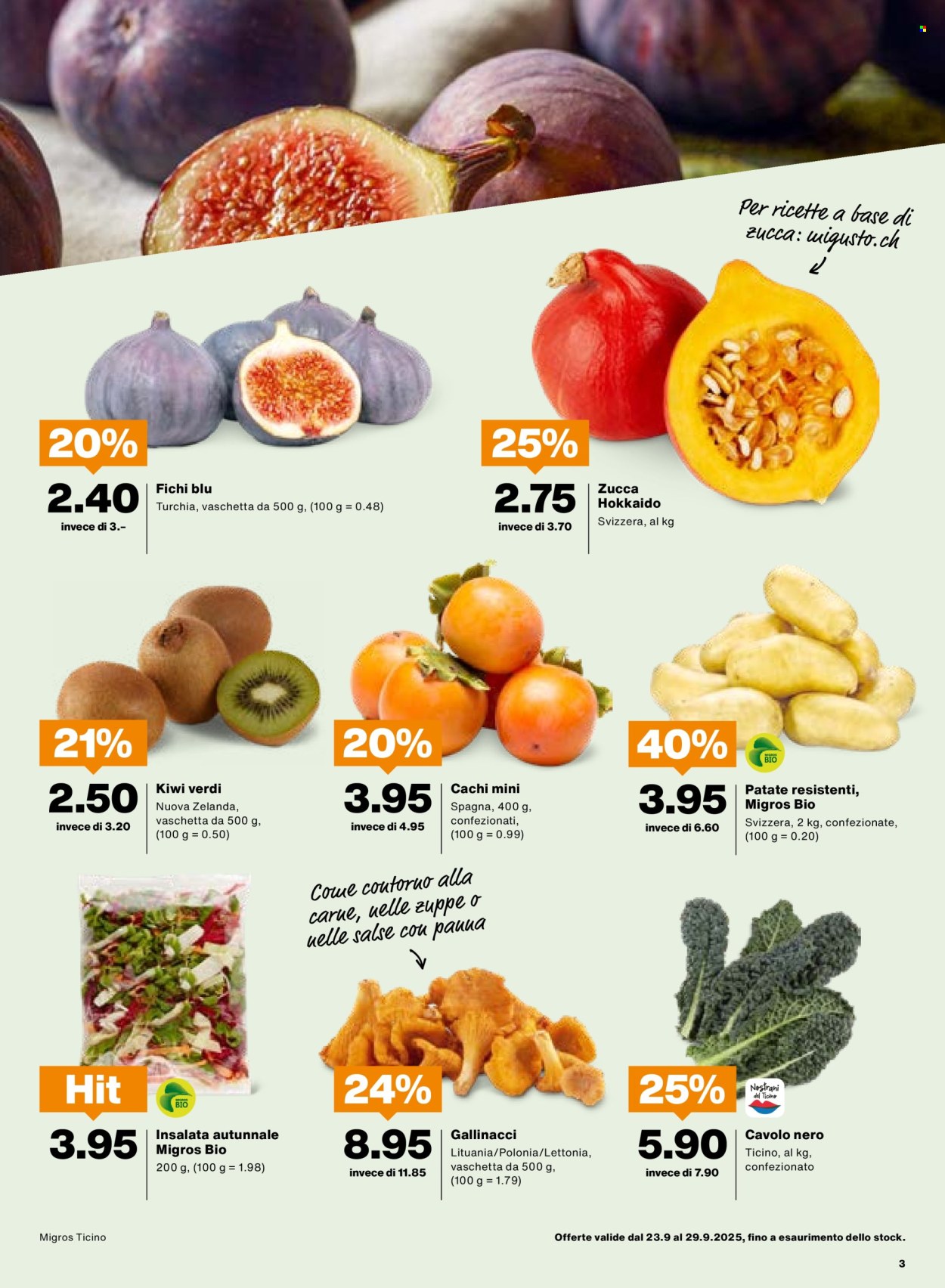 Volantino Migros - 23.9.2025 - 29.9.2025. Pagina 3