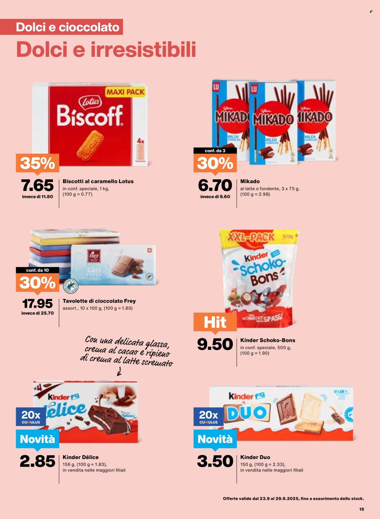 Volantino Migros - 23.9.2025 - 29.9.2025. Pagina 15