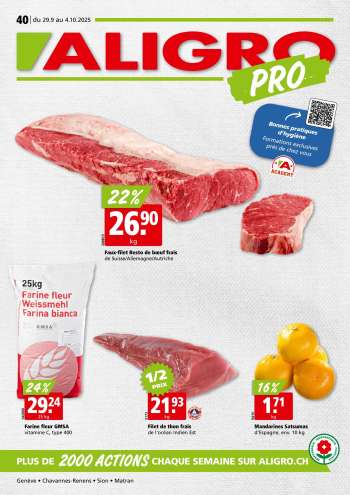 Prospekte ALIGRO - 29.9.2025 - 4.10.2025.