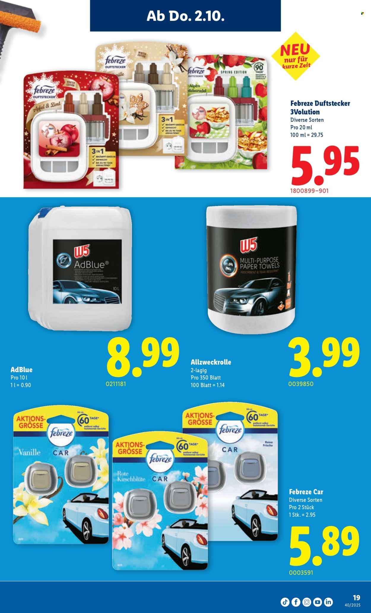 Volantino Lidl - 2.10.2025 - 8.10.2025. Pagina 19