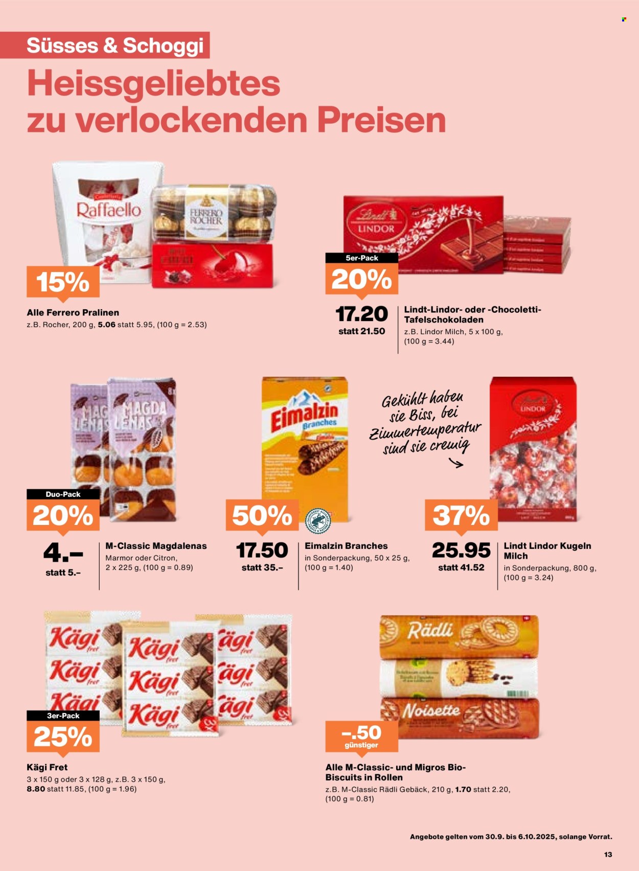 Volantino Migros - 30.9.2025 - 6.10.2025. Pagina 13