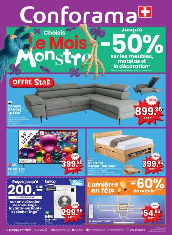 Volantino Conforama - 1.10.2025 - 14.10.2025.