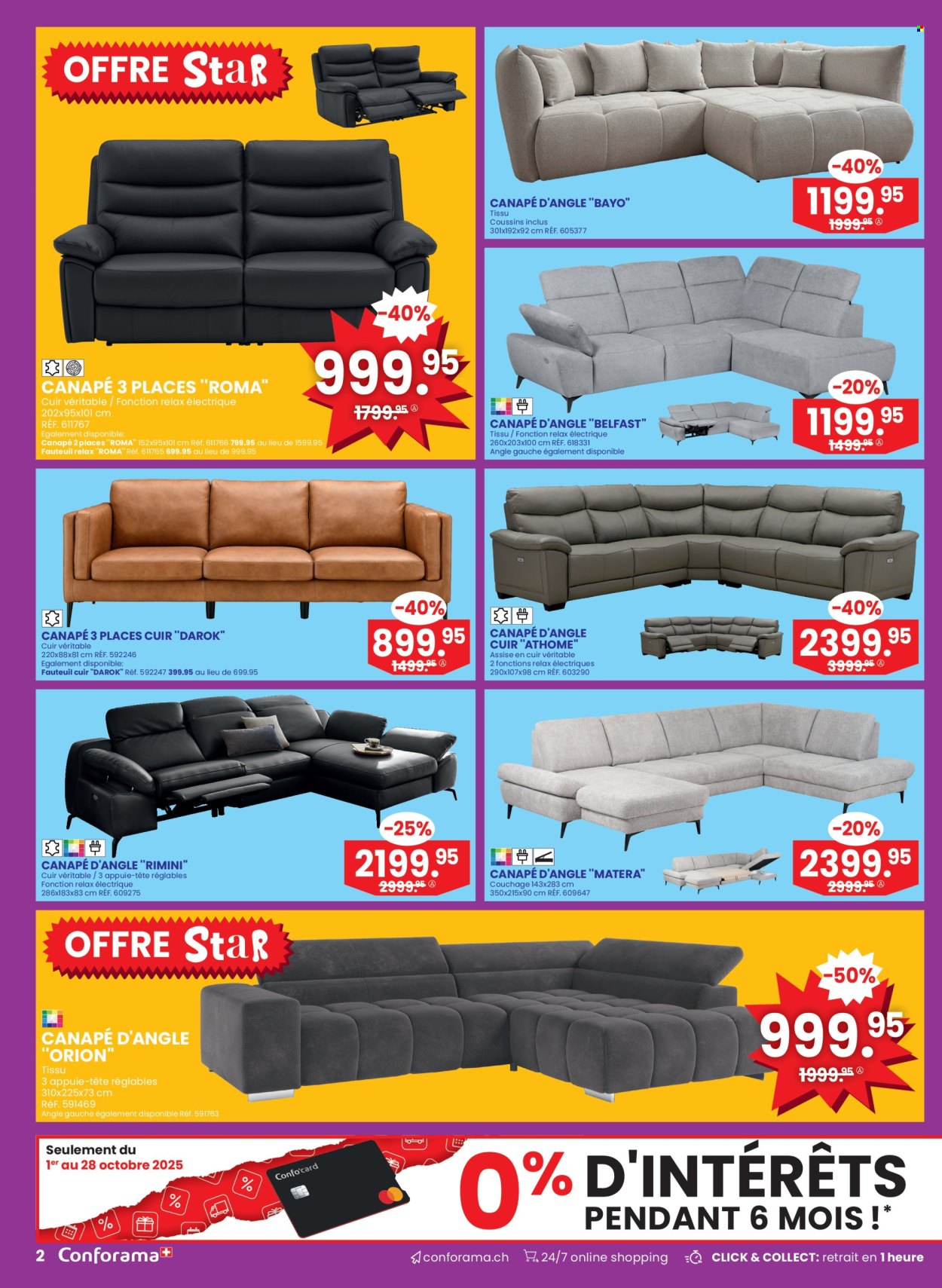 Prospekt Conforama - 1.10.2025 - 14.10.2025. Seite 2
