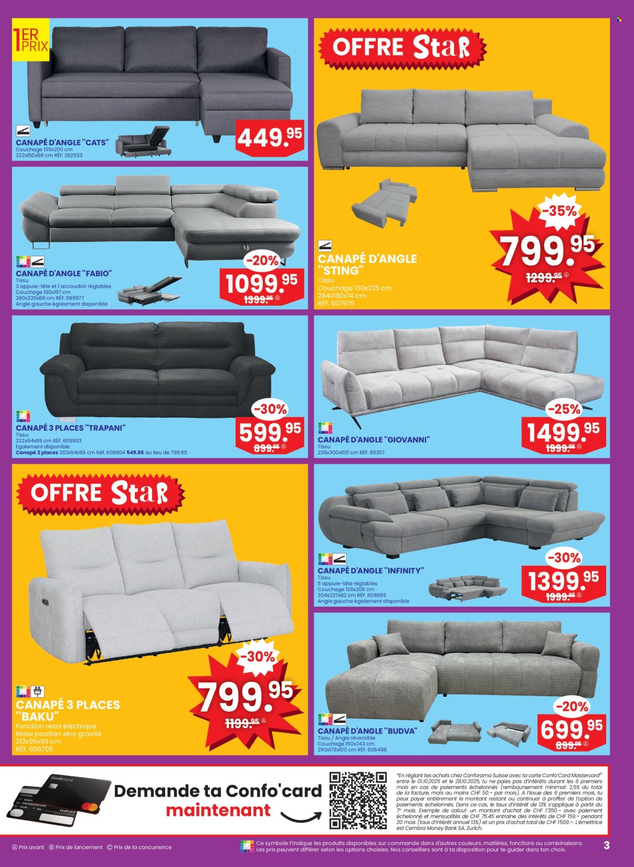 Prospekt Conforama - 1.10.2025 - 14.10.2025. Seite 3