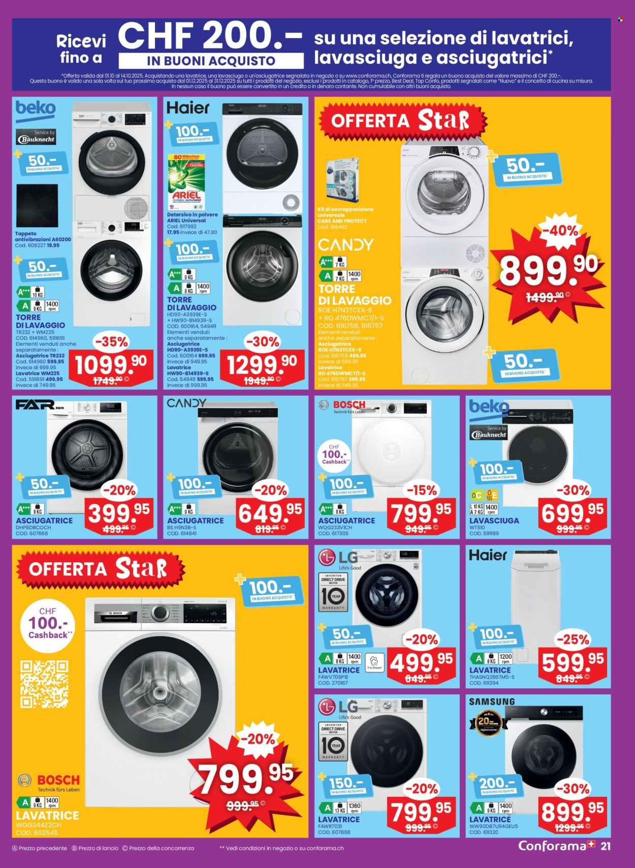 Prospekt Conforama - 1.10.2025 - 14.10.2025. Seite 21