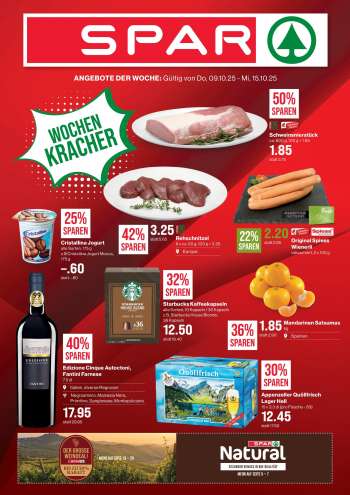 Prospekte SPAR - 9.10.2025 - 15.10.2025.
