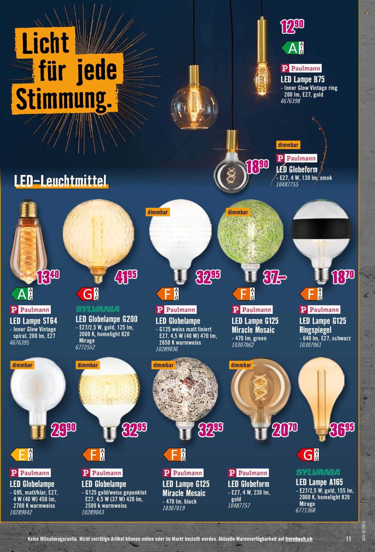 Prospekt Hornbach - 14.10.2025 - 10.11.2025. Seite 11