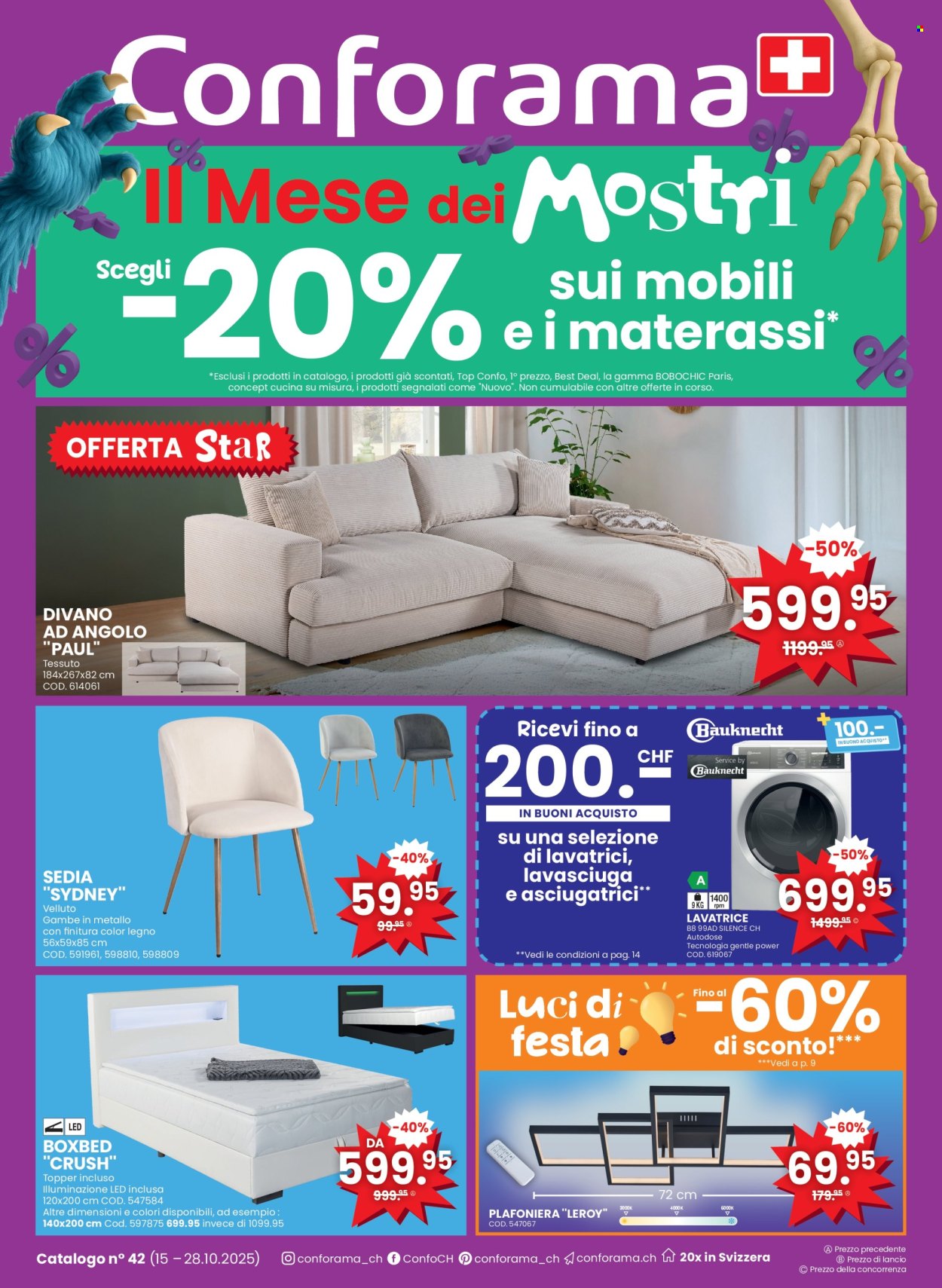 Prospekt Conforama - 15.10.2025 - 28.10.2025. Seite 1