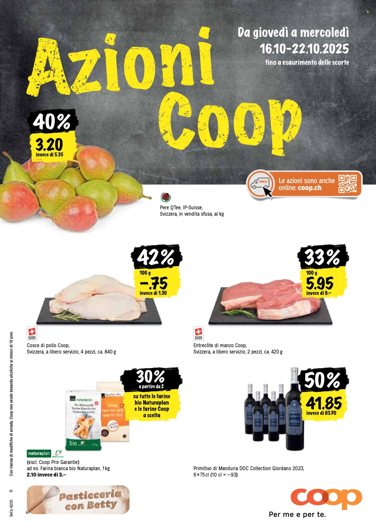 Prospekt Coop - 16.10.2025 - 22.10.2025. Seite 1
