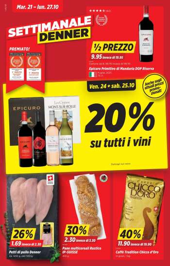 Catalogue Denner - 21.10.2025 - 27.10.2025.
