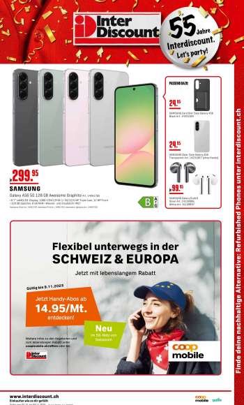 Prospekte Interdiscount - 20.10.2025 - 9.11.2025.