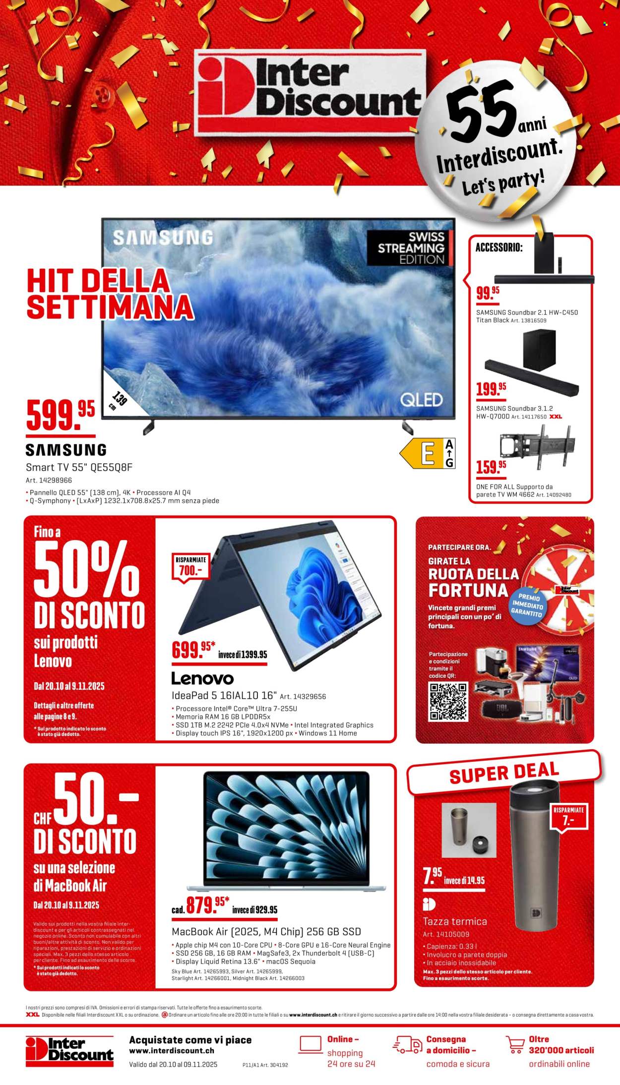 Catalogue Interdiscount - 20.10.2025 - 9.11.2025. Page 1