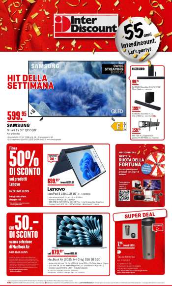 Volantino Interdiscount - 20.10.2025 - 9.11.2025.