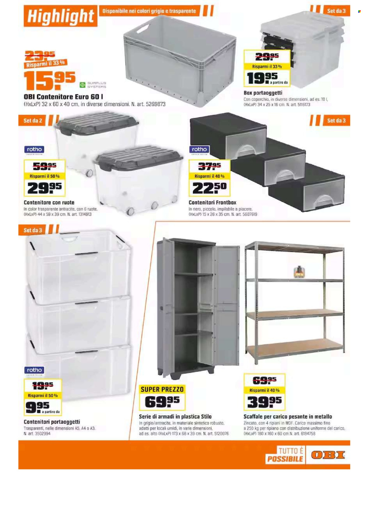 Volantino OBI - 20.10.2025 - 8.11.2025. Pagina 9