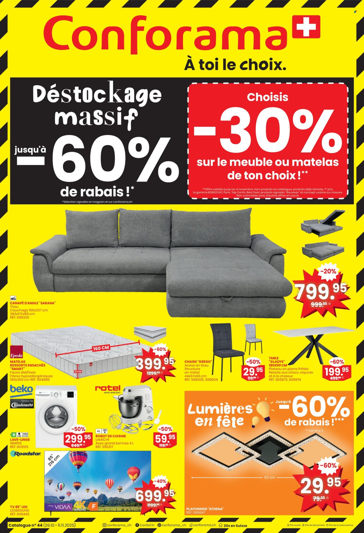Volantino Conforama - 29.10.2025 - 11.11.2025. Pagina 1