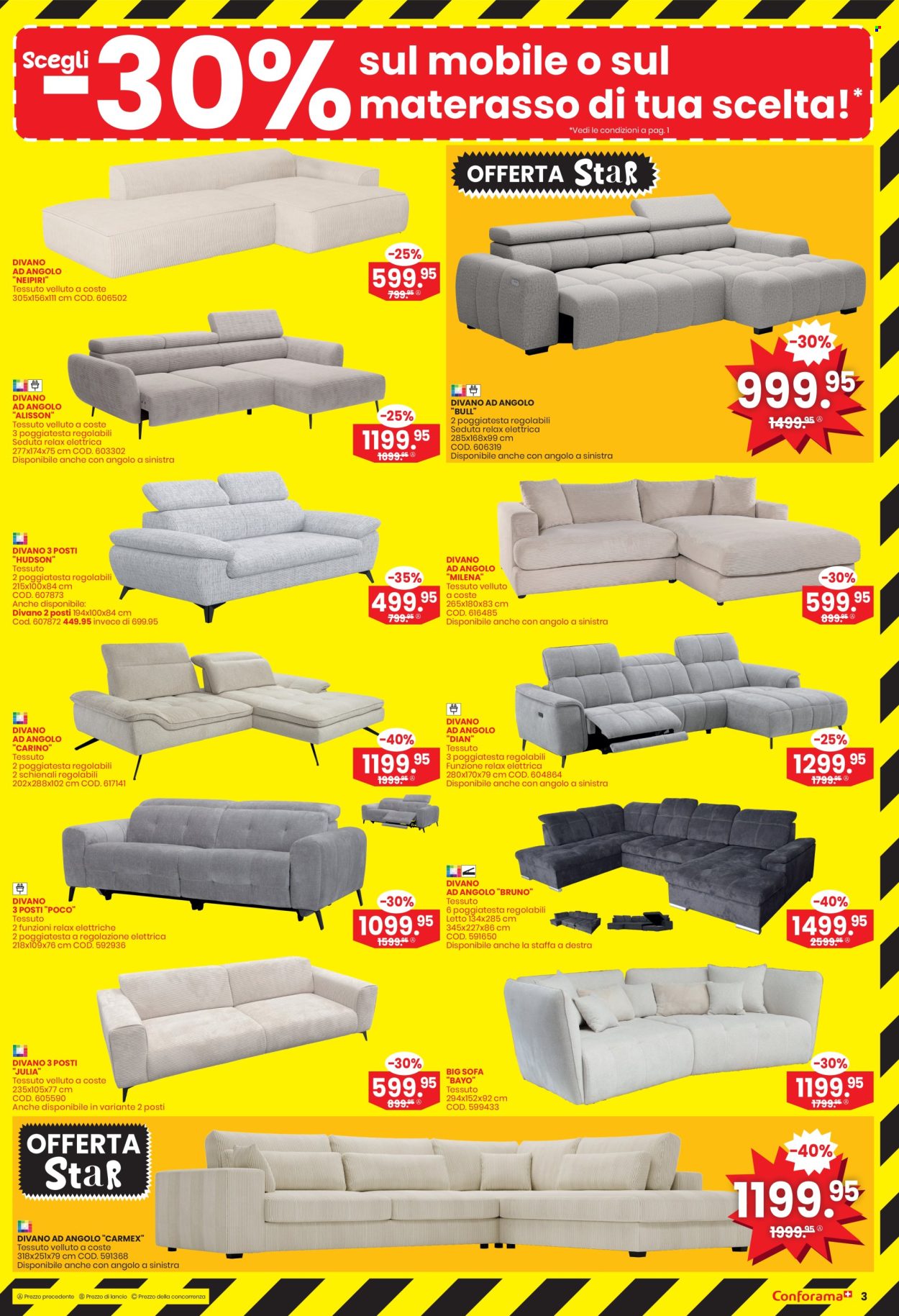 Volantino Conforama - 29.10.2025 - 11.11.2025. Pagina 3