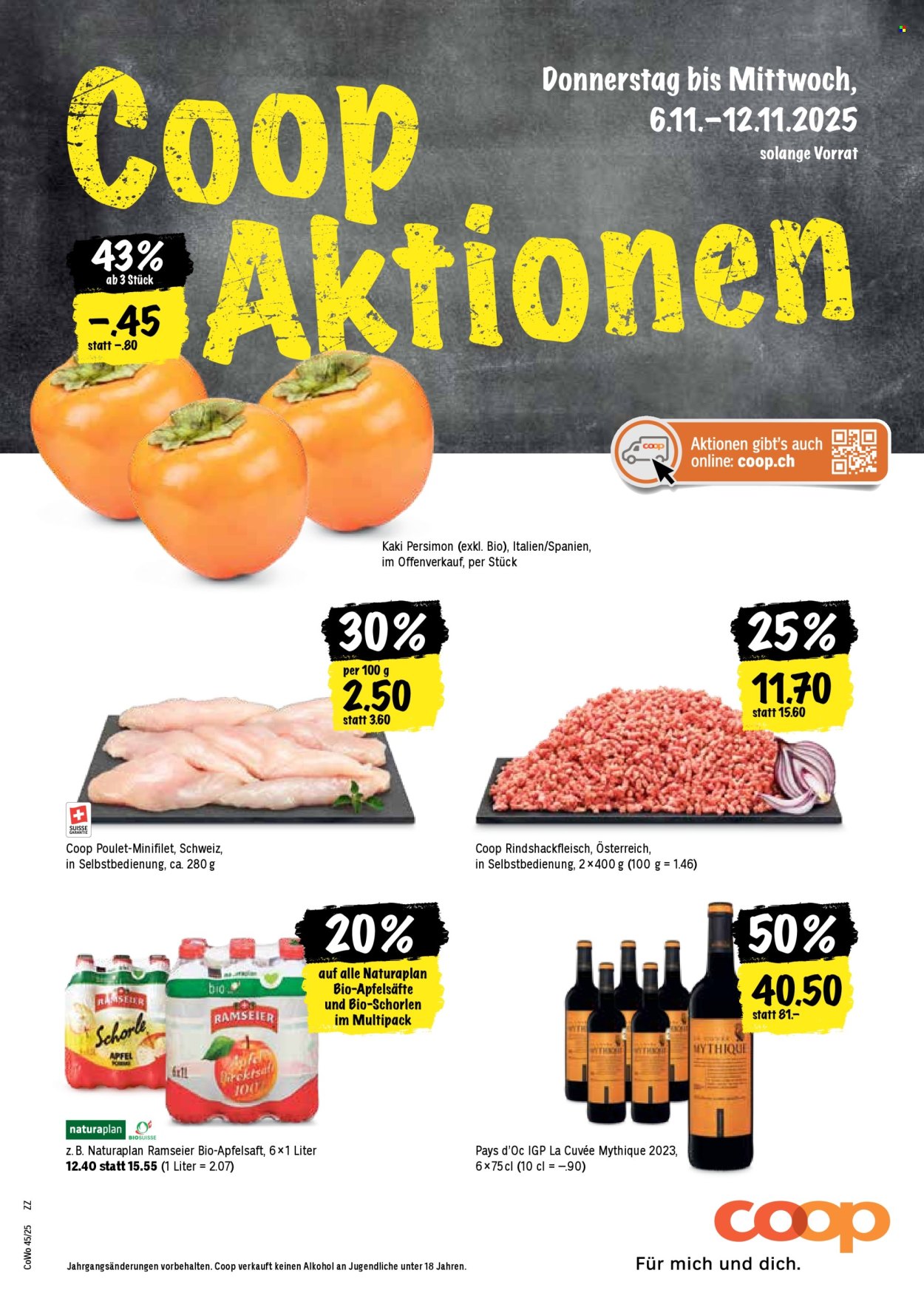 Prospekt Coop - 6.11.2025 - 12.11.2025. Seite 1