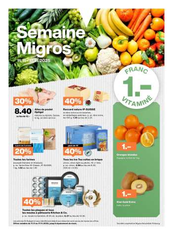 Catalogue Migros - 11.11.2025 - 17.11.2025.