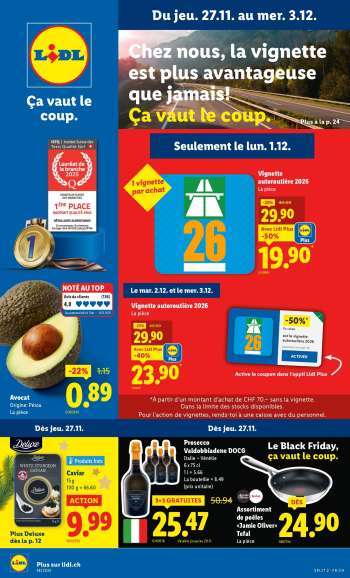 Prospekte Lidl - 27.11.2025 - 3.12.2025.