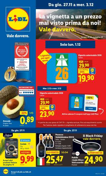 Volantino Lidl - 27.11.2025 - 3.12.2025.