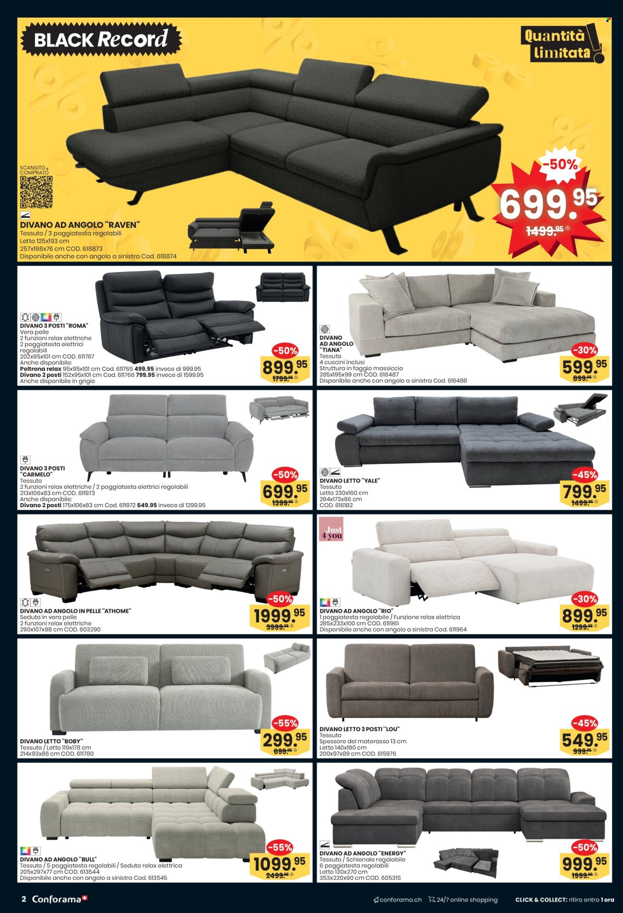 Volantino Conforama - 23.11.2025 - 2.12.2025. Pagina 2