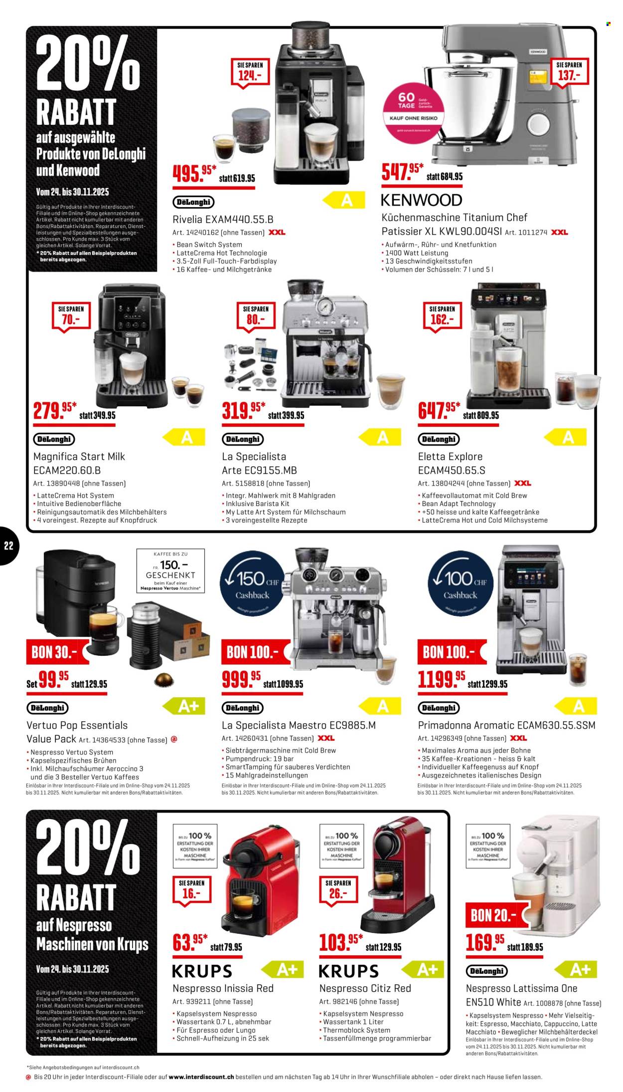 Prospekt Interdiscount - 24.11.2025 - 30.11.2025. Seite 22