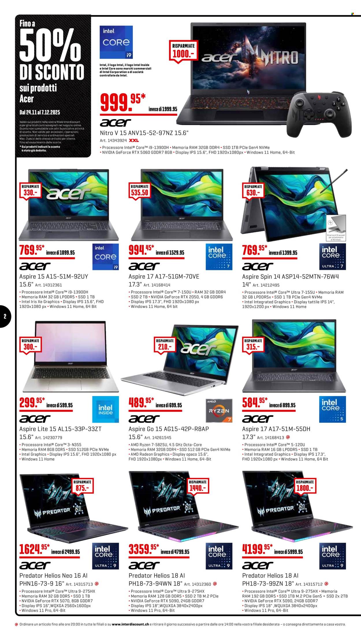 Volantino Interdiscount - 24.11.2025 - 30.11.2025. Pagina 2