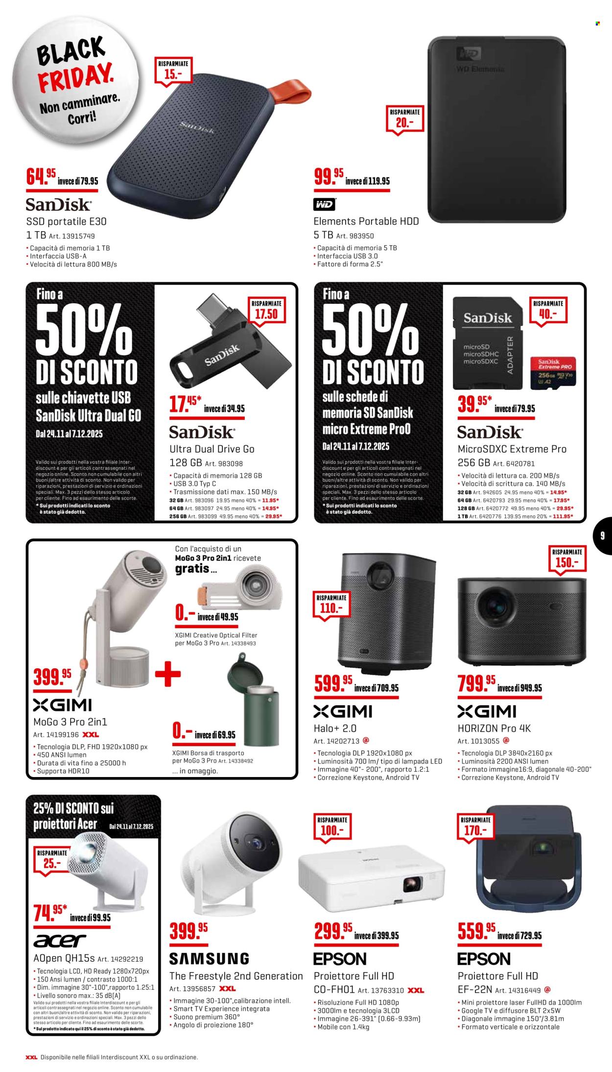 Volantino Interdiscount - 24.11.2025 - 30.11.2025. Pagina 9