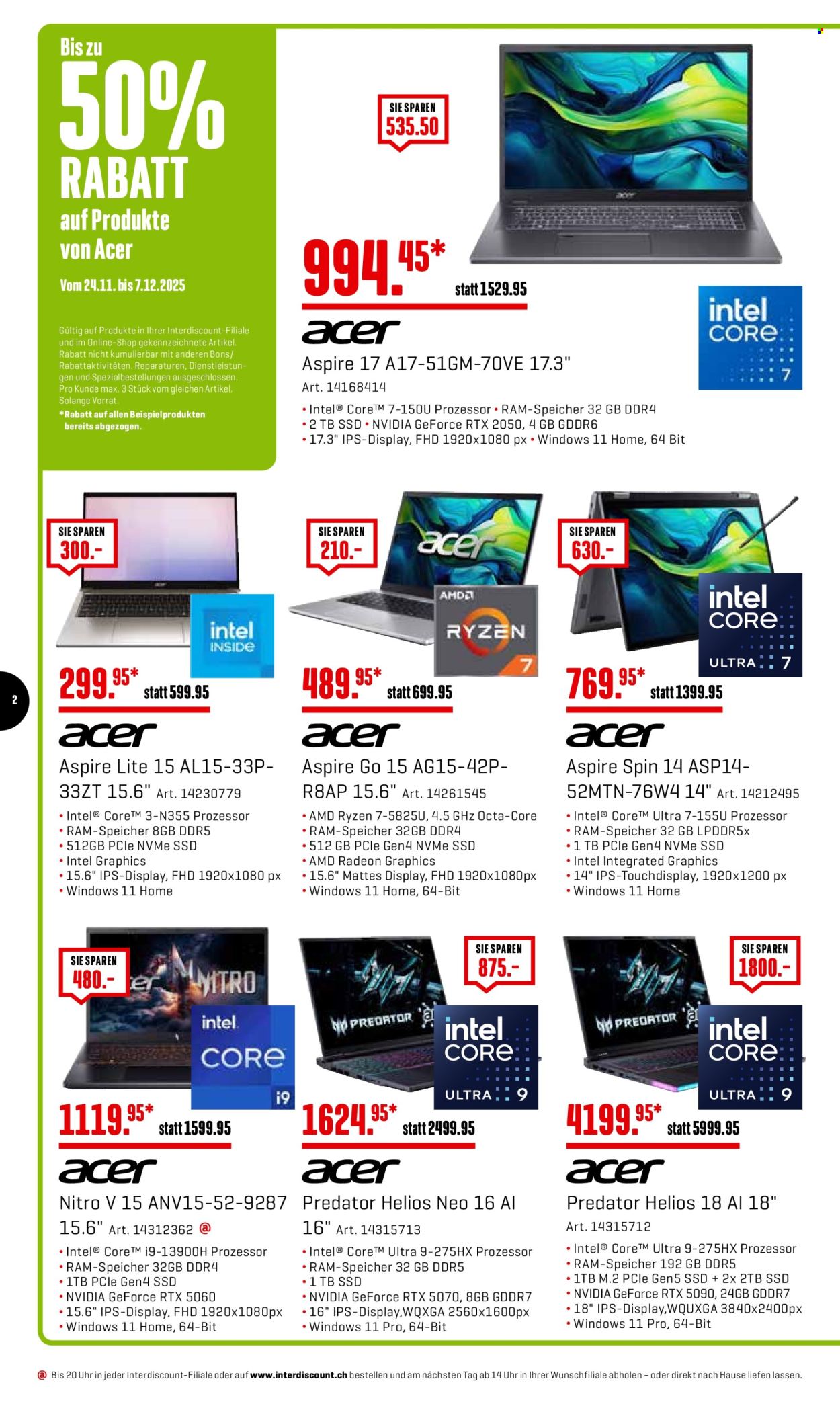 Prospekt Interdiscount - 1.12.2025 - 7.12.2025. Seite 2