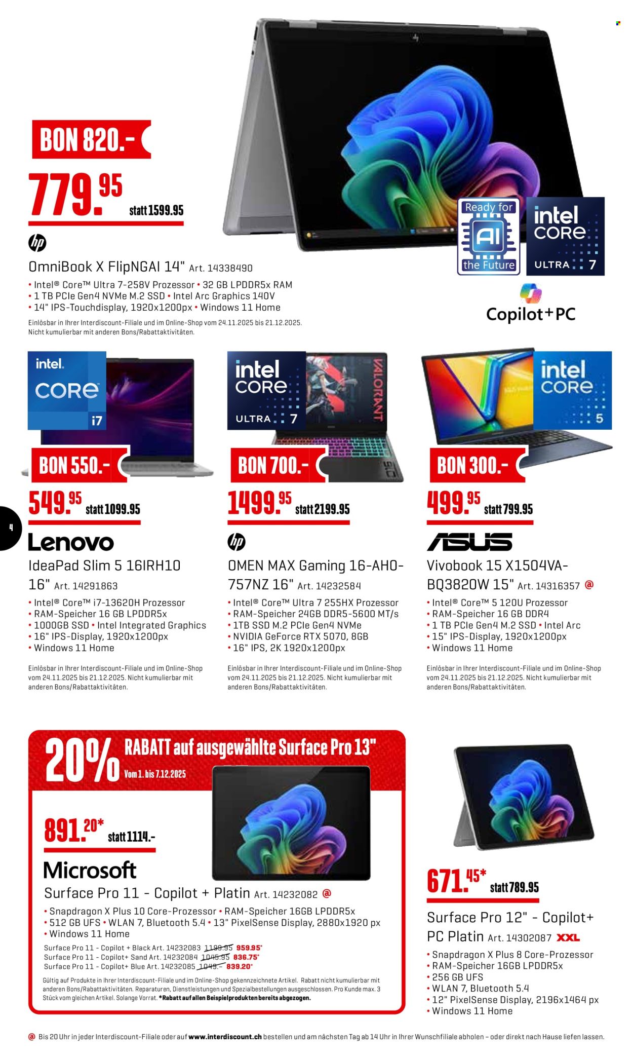 Prospekt Interdiscount - 1.12.2025 - 7.12.2025. Seite 4