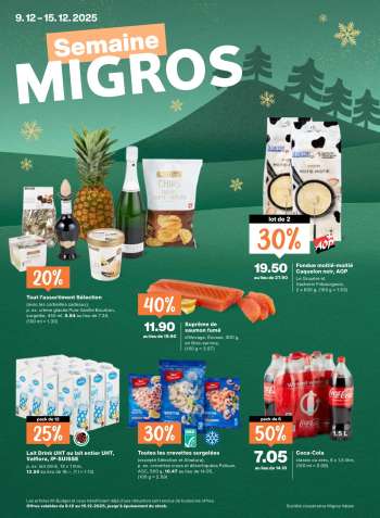 Catalogue Migros - 9.12.2025 - 15.12.2025.