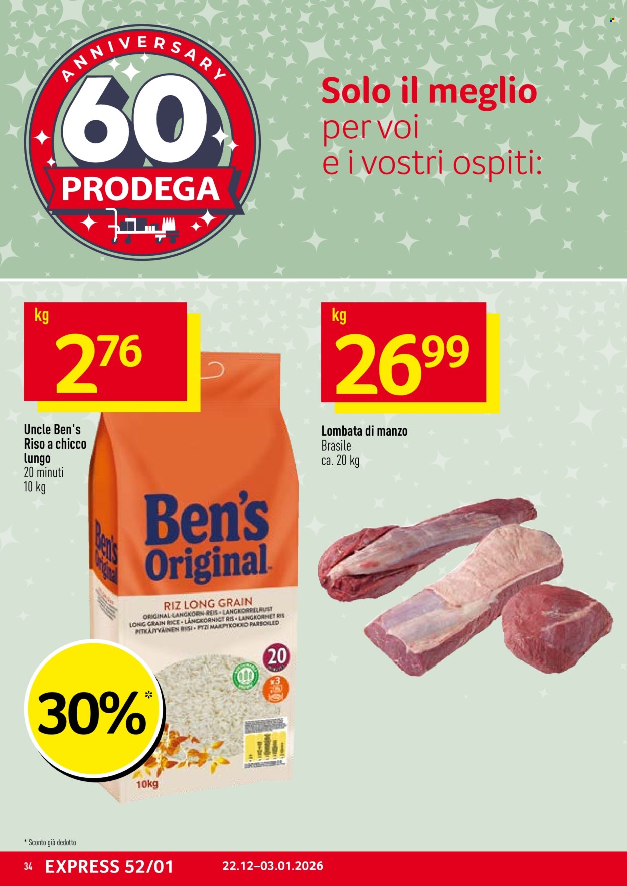 Volantino Prodega - 22.12.2025 - 3.1.2026. Pagina 34