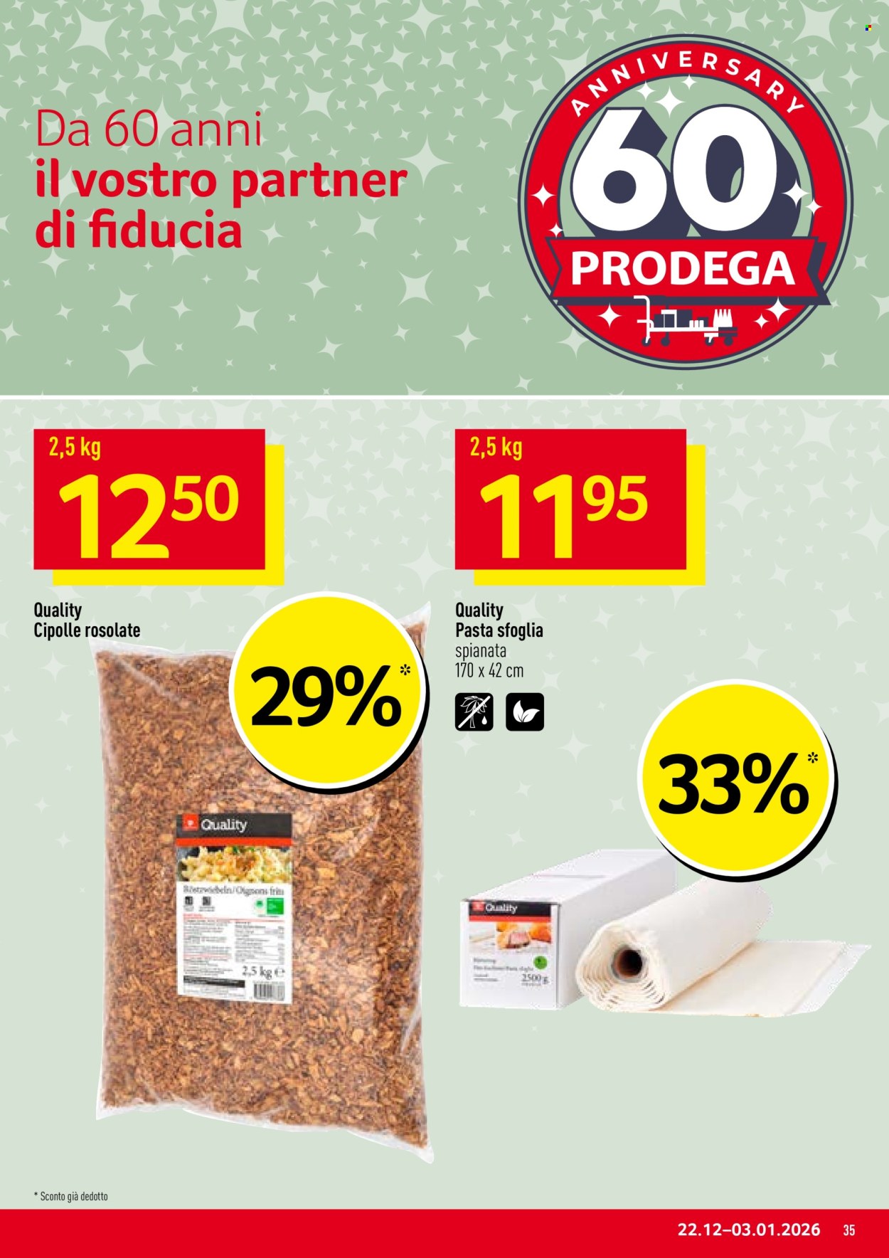 Volantino Prodega - 22.12.2025 - 3.1.2026. Pagina 35