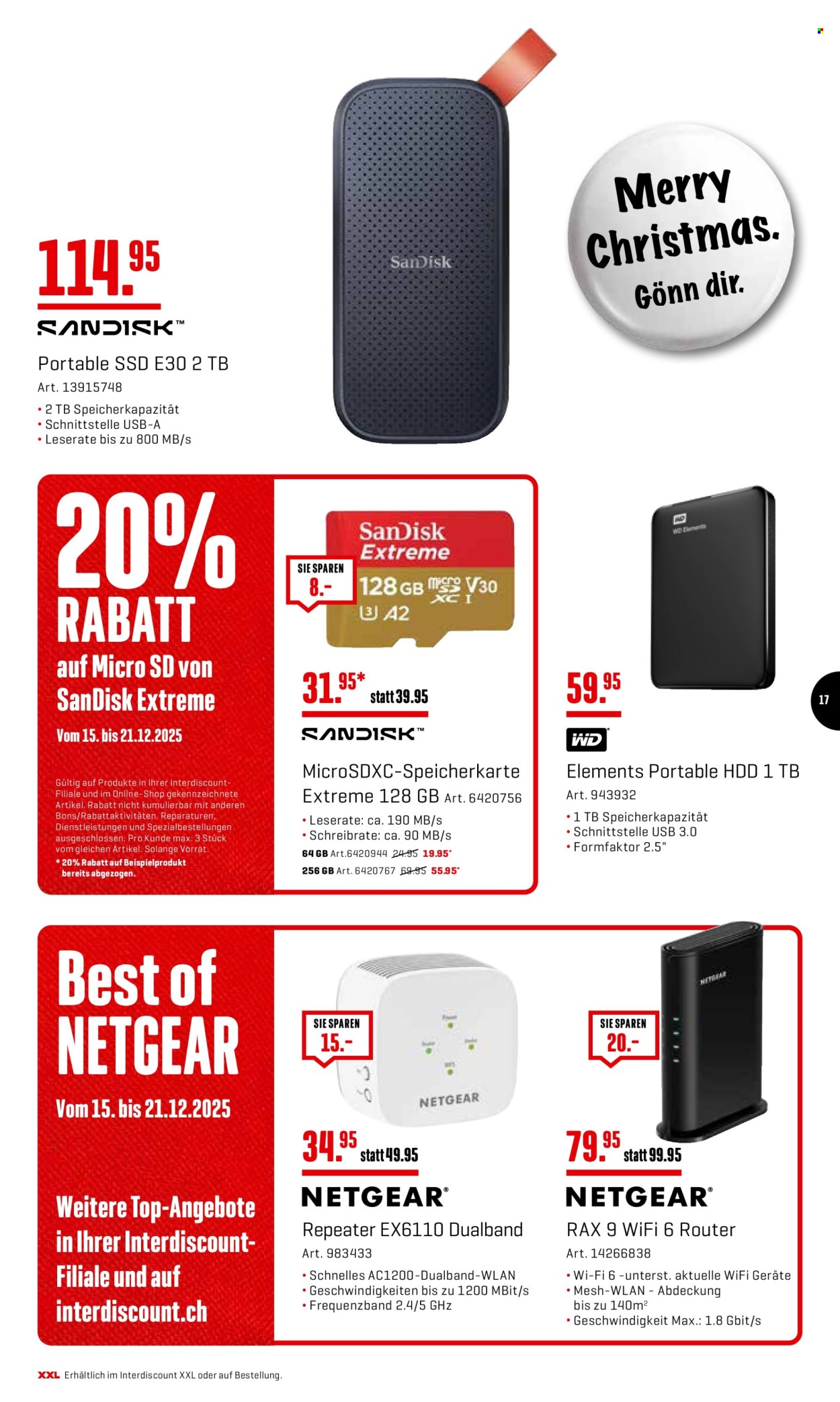 Volantino Interdiscount - 15.12.2025 - 21.12.2025. Pagina 17