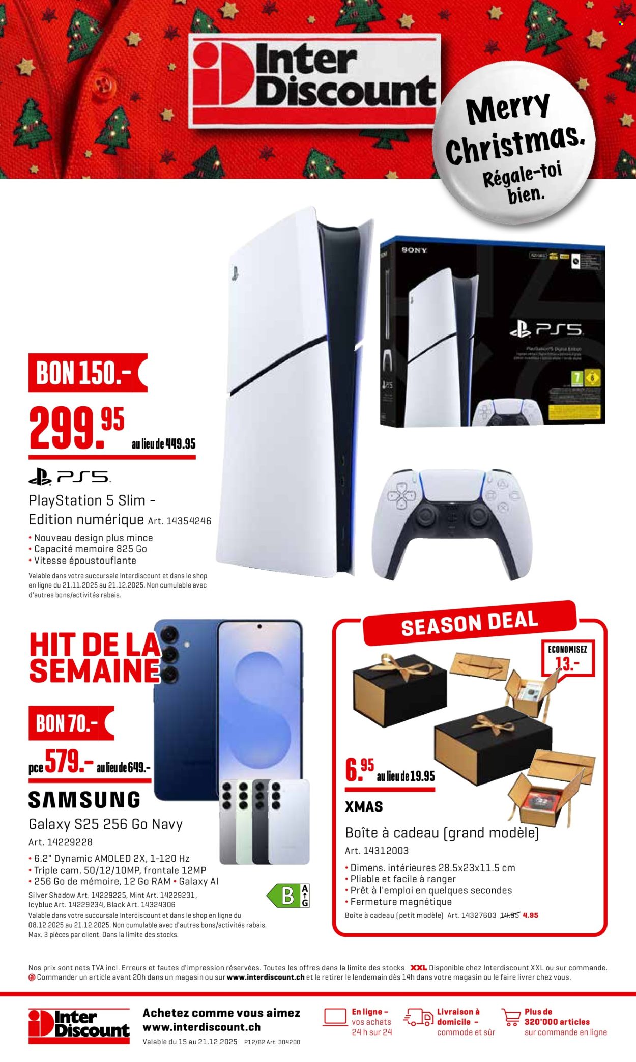 Prospekt Interdiscount - 15.12.2025 - 21.12.2025. Seite 1