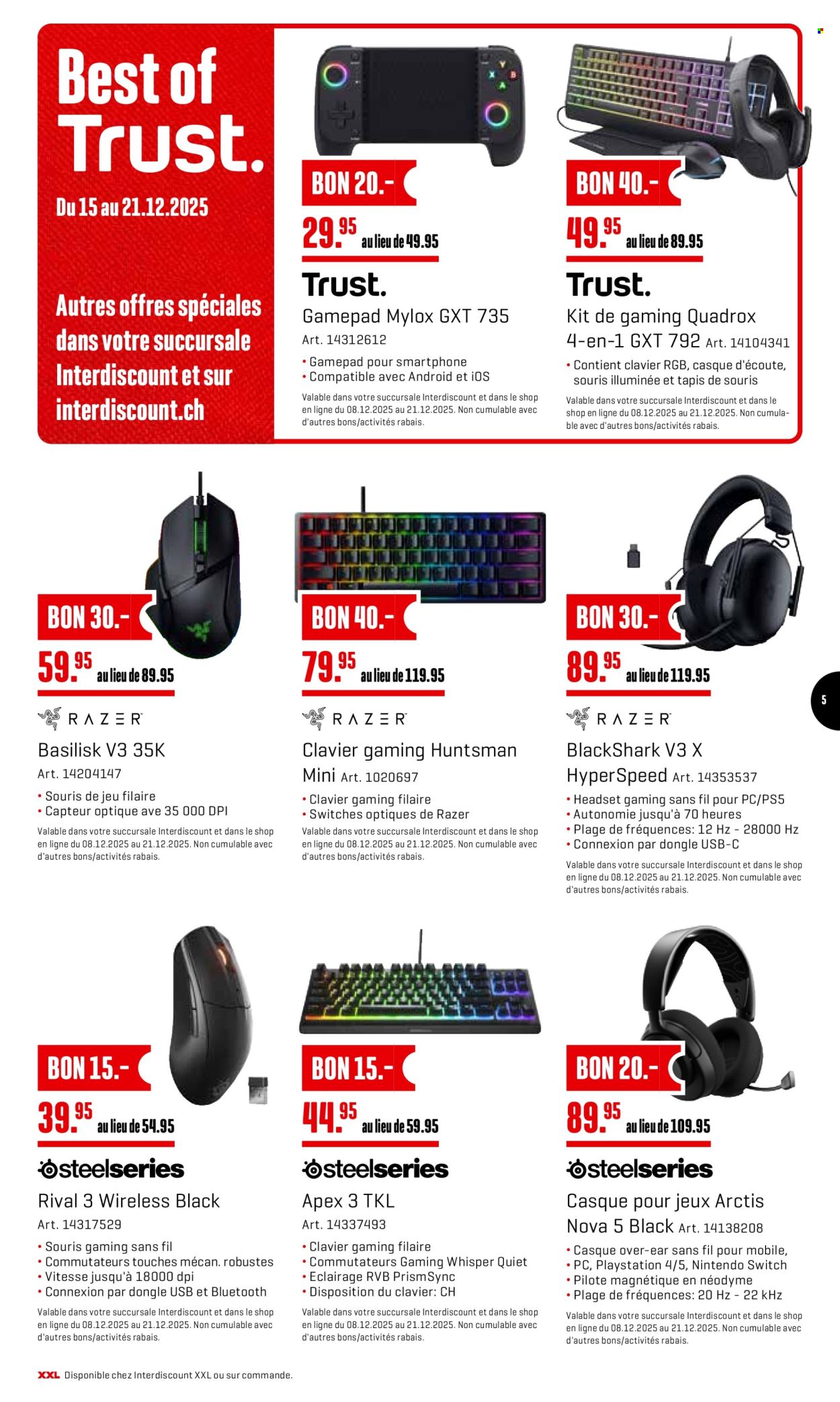 Prospekt Interdiscount - 15.12.2025 - 21.12.2025. Seite 5