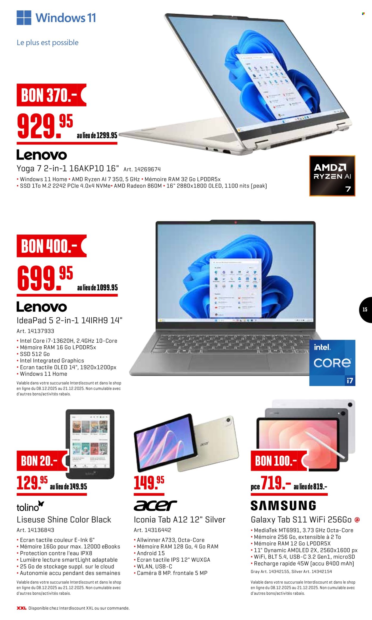 Prospekt Interdiscount - 15.12.2025 - 21.12.2025. Seite 15