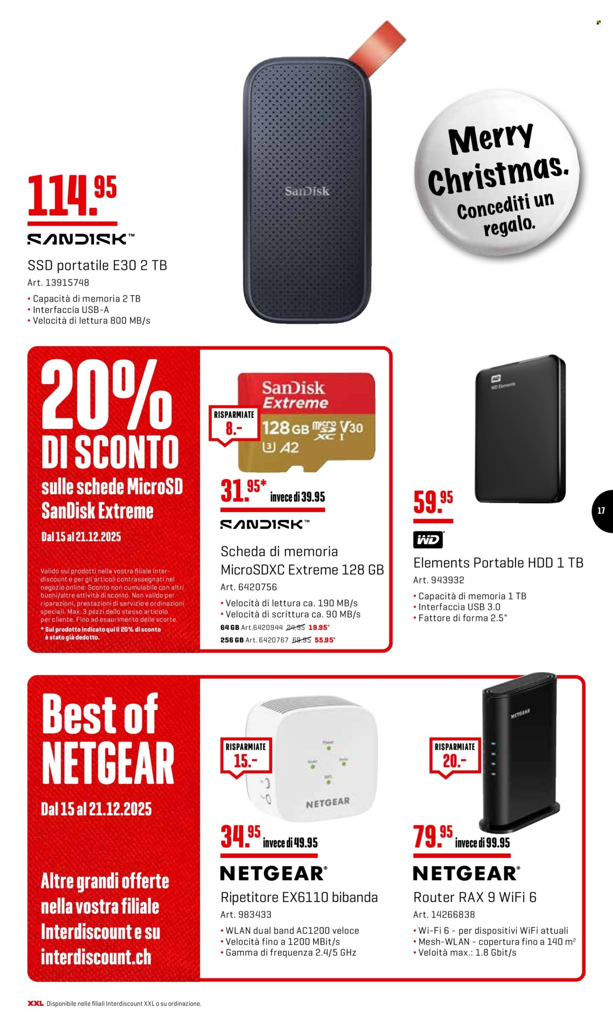 Prospekt Interdiscount - 15.12.2025 - 21.12.2025. Seite 17