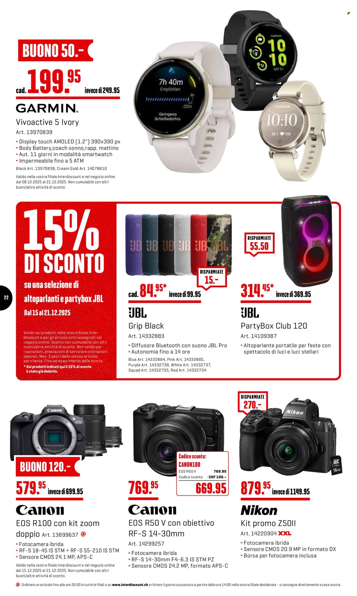 Prospekt Interdiscount - 15.12.2025 - 21.12.2025. Seite 22