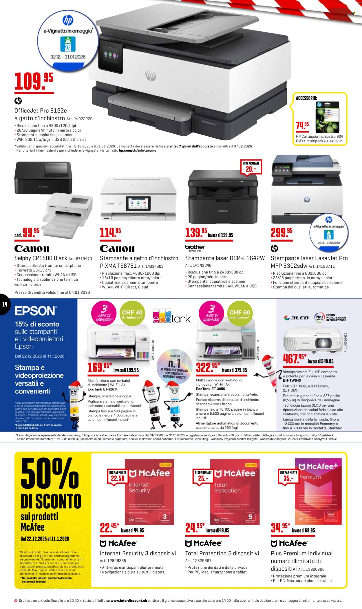 Prospekt Interdiscount - 22.12.2025 - 11.1.2026. Seite 14