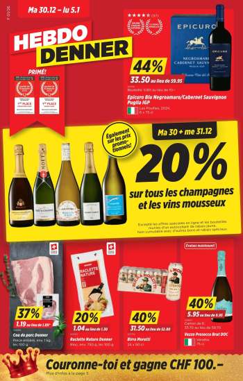 Catalogue Denner - 30.12.2025 - 5.1.2026.