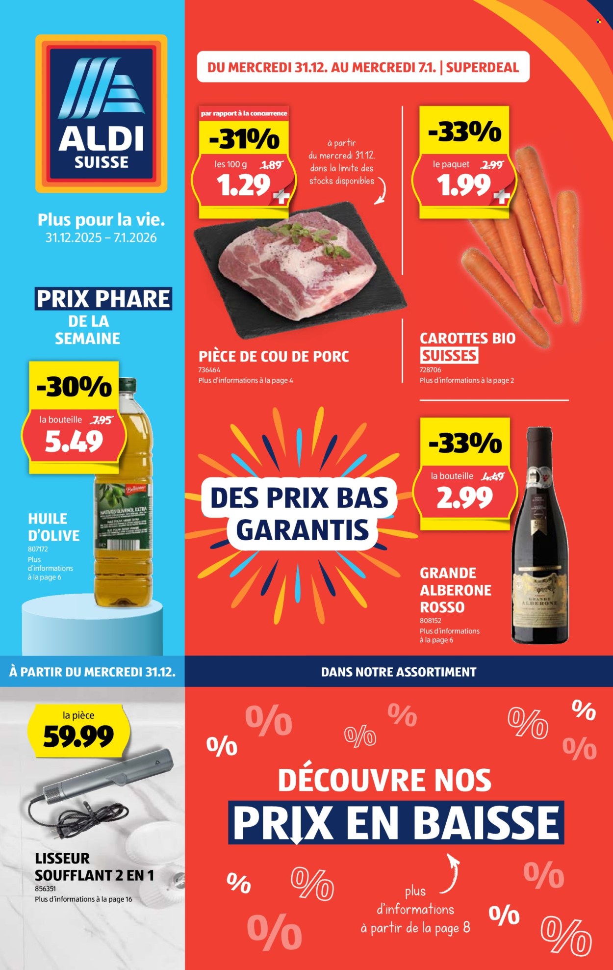 Volantino Aldi - 31.12.2025 - 7.1.2026. Pagina 1