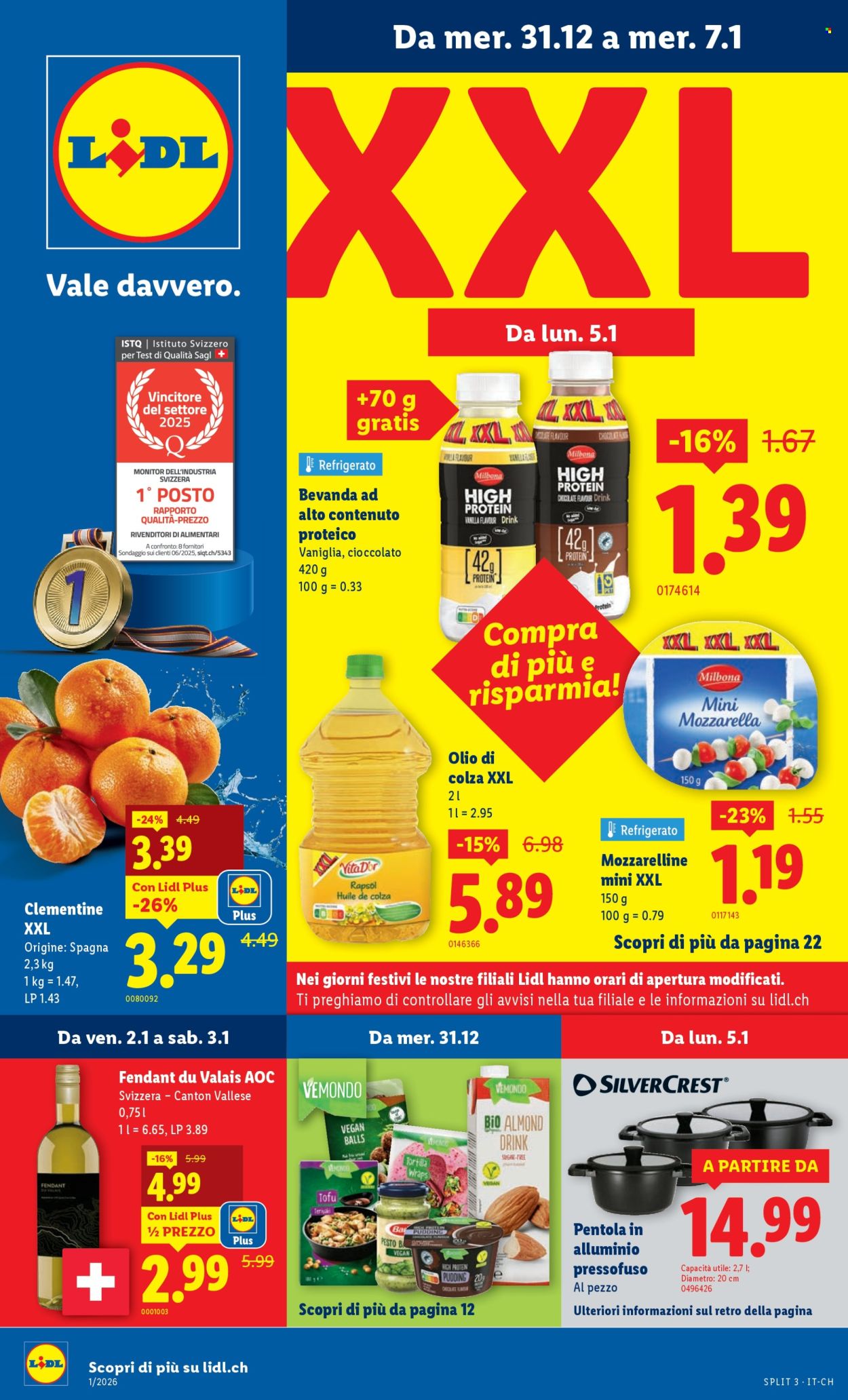 Volantino Lidl - 31.12.2025 - 7.1.2026. Pagina 1